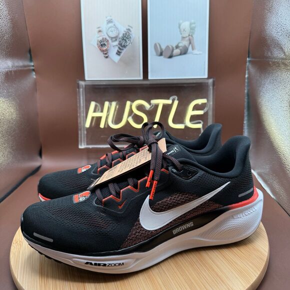 Nike Air Zoom Pegasus 41 Cleveland Browns Black-White-Orange Sz 10 NWT main image 9